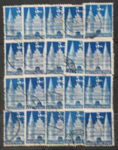 Alliierte Besetzung, Amerikanische & Britische Zone Nr. 100 Typ II gest. 20x - Bild 1 von 2