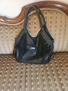 Jimmy Choo Chain Hobo Bag Leder-Handtasche groß schwarz - Bild 1 von 4
