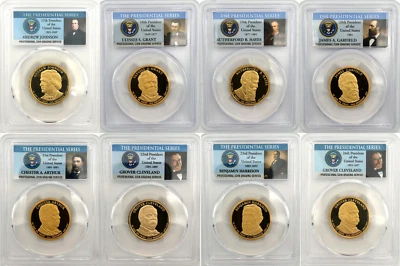 2011-2012 S Presidential $1 PCGS 70 Proof 8 Coin Set - Image 1 of 4