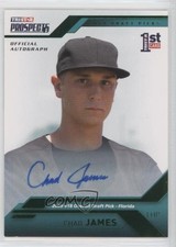 2009 TRISTAR Prospects Plus Green Auto /25 Chad James #14 Auto
