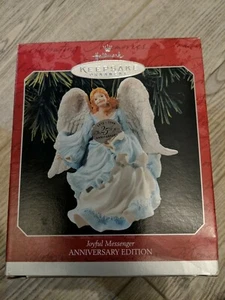 Hallmark Ornament 1998 JOYFUL MESSENGER Victorian Angel 25th Anniversary NEU  - Bild 1 von 5