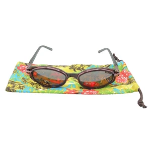 Vintage Maui Jim Hana 124 13 Wine Maui Rose Polarized Small Sunglasses - Picture 1 of 12