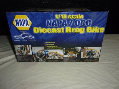 NAPA Orange County Choppers Drag Bike 1/10 Scale OCC RC2 Diecast **READ DESCR** - Image 1 of 4