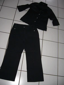 von AWG Hose + Blusenjacke Gr. 46 schwarz Leinen Baumwolle siehe Maße - Bild 1 von 3