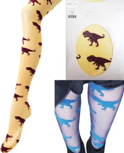 Vivienne Westwood Japan Panty Stocking Tights Dinosaur Burgundy Size M-L - Picture 1 of 5