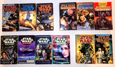 Star Wars Lot of 31 books EU/Legends: Rogue Squadron ~ New Jedi Order ~ Thrawn+ Foto 1 de 4