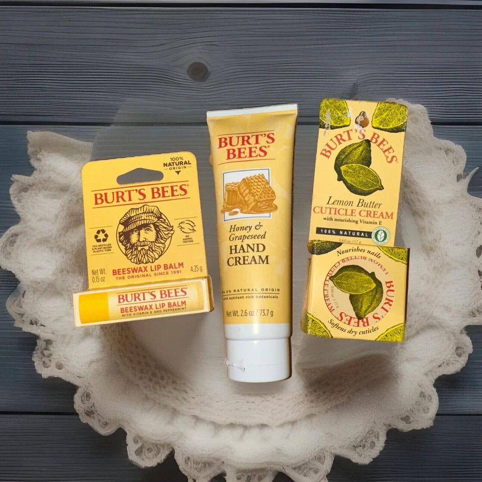 Burts Bees - Hands Feet Honey Grapeseed Hand Creme 2.6 Oz 4pack OC Exp.11.19 SD