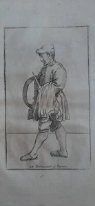 Annibale Carracci." Le arti di Bologna " 1760 acquaforte "BURATTATORE" - Bild 1 von 4