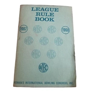 WIBC Bowling League Rule Book Vintage 1967-68 Womens Intl Bowling Congress - Picture 1 of 5