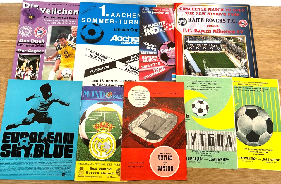 Programme - FC BAYERN MÜNCHEN - Auswärtsspiele - Auswahl - Updated 22 August - Bild 1 von 1