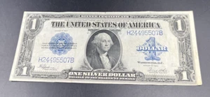 1923 $1 One Dollar Silver Certificate Horse Blanket Blue Seal VF Very Fine #507 - Picture 1 of 10