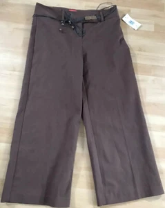 A Line Pants NWT Brown Size 10 With Beaded Belt Kler1R5m 2A Natrualis Saddle 79 - Picture 1 of 9