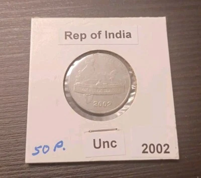 2002 INDIA - REPUBLIC ~ 50 Paise - Circ Free Ship #0157 - Image 1 of 2