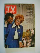 New York Metro Sept5 1970 TV Guide Lucy Lucille Ball Liz Taylor Burton Bewitched
