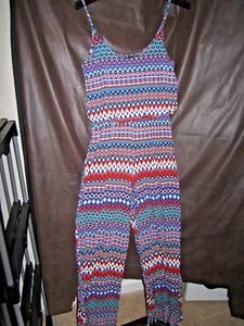 M Ultra Flirt Summer Dress Jumper Pants Strap Top Bright Contrast Suit - Picture 1 of 4