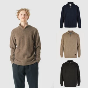 Cleptomanicx Trainer "Noitch" Pullover 1/4 Reißverschluss Sweater Troyer Jersey - Picture 1 of 34