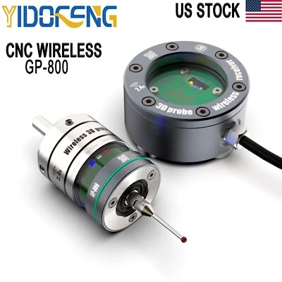 YIDOFENG 【US】CNC Wireless 3D Probe Finder with Receiver,LED display 0.001mm Accuracy IP67