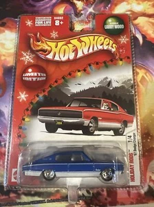 Hot Wheels Holiday Rods 1967 Dodge Charger Blue 1/64 Car Larry Wood Design NEW - Picture 1 of 3