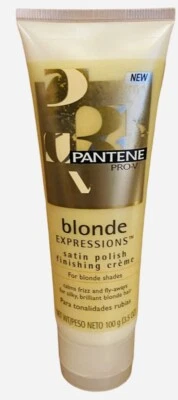 Crema de acabado de esmalte satinado Pantene Pro-V Blonde Expressions 3,5 OZ nueva difícil de encontrar Foto 1 de 2