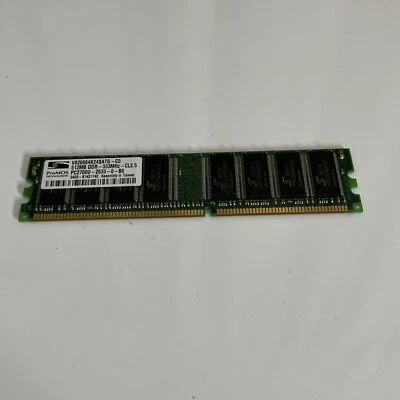 ProMOS 512MB RAM DDR-333Mhz-CL2.5 PC2700U-2533-0-B0 - Image 1 of 4