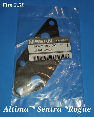 07 08 09 10 11 2012 NISSAN ALTIMA ENFRIADOR DE ACEITE JUNTA SELLO MOTOR 2.5 QR25DE OEM Foto 1 de 3