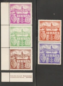Germany IFRABA 1953 FRANKFURT poster stamps , PHILATELIC EXPO - Picture 1 of 1