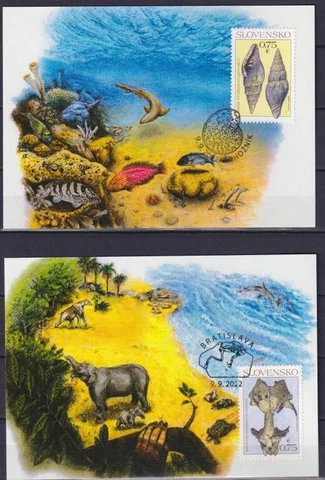 Slovakia 2022 Fossils, Nature Protection Maxi Cards Cover