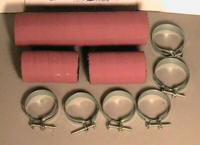 Juego de manguera y abrazaderas de radiador rojo Ford modelo A 1928-1929 Foto 1 de 3