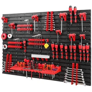 Werkzeugwandlager - 1152x780mm Lochwand mit Werkzeughaltern -... - Bild 1 von 7