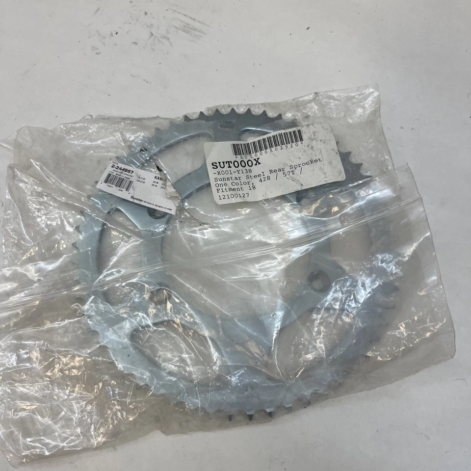 Piñón trasero de acero 57T Sunstar 2-244957 para KLX125/L DRZ1250/L Foto 1 de 2