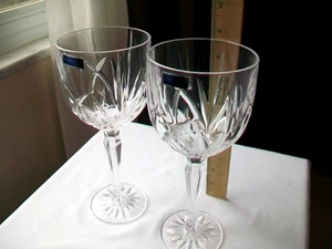 2 COPAS DE AGUA WATERFORD MARQUIS CRISTAL BROOKSIDE 8 5/8" 12 oz, - Imagen 1 de 9