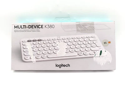 Logitech K380 Multi-Device Bluetooth Tastatur - Weiß QWERTY Spanisch - Bild 1 von 4