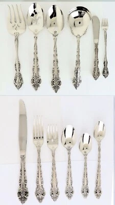 Oneida DA VINCI Stainless Heirloom Cube Flatware Silverware CHOICE - NICE!!!