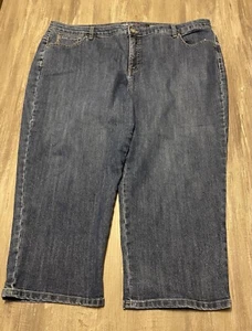 Style & Co Denim Blue Capris Size 22W - Picture 1 of 8