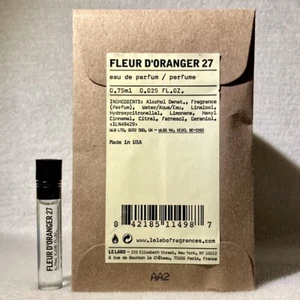 Le Labo Fleur D'Oranger 27 Eau de Parfum Sample Vial .025oz, .75mL New in Pouch - Picture 1 of 1