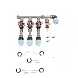 3er-Ventilverteiler mit Hunter PGV mit Durchflussregulierung und Druckluftanschl - Picture 1 of 3