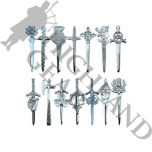 Vintage Style Kilt Pin - Scottish Highland Accessory Various Design - Picture 1 of 14