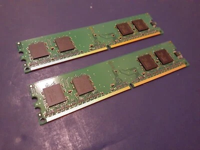 OEM Hynix 512MB (2X256) 1Rx16 PC2-3200U-333-12 DDR2 Desktop Memory - Image 1 of 2