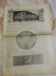 Il Ricamo Luglio 1910 n. 29 con cartamodello  Sonzogno L3 ^ - Imagen 1 de 1