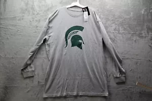 NCAA Michigan State Spartans Men's Big & Tall Gray T-Shirt, Size XLT - New - Picture 1 of 11