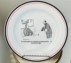 The New Yorker Keramikteller - "Es ist ein vollmundiger Wein mit einem Hauch von Bitterkeit..." - Bild 1 von 2