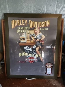 Men’s Harley-Davidson “Tune-Up Specialist” T-Shirt Art – Framed Wall Décor - Picture 1 of 5