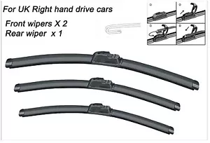 Citroen Berlingo 1996-2008 BRAND NEW FRONT AND REAR Windscreen WIPER BLADES - Picture 1 of 1