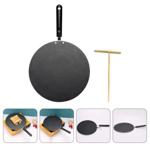 Crepe Pancake Pan Griddle Tortillas Crispy Pancake Pan Round Flat Skillet - Picture 1 of 12