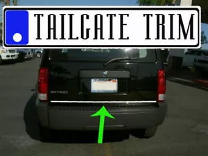 For NITRO 2007 2008 2009 2010 2011 Chrome Tailgate Trunk Trim Molding - Bild 1 von 6