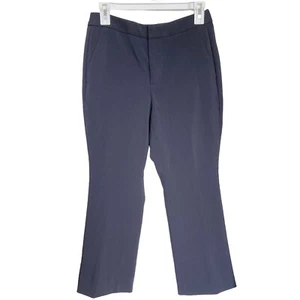 Banana Republic Womens Pants Size 2 S High Rise Crop Flare Stretch Blue Office - Picture 1 of 13