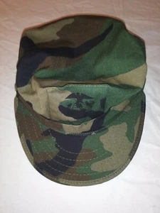 MARINE CORP USMC WOODLAND BDU UTILITARIO GORRA CUBIERTA SOMBRERO 8 PUNTOS EGA MEDIANO - Imagen 1 de 12