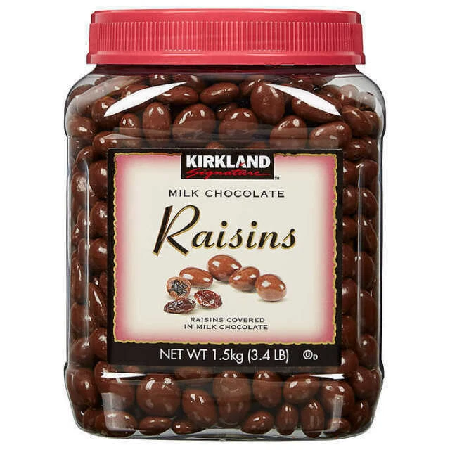 Kirkland Chocolate Covered Raisins 54oz Gourmet Candy