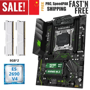 X99 MR9A Motherboard with E5 2690 V4 LGA 2011-3 16GB DDR4 2133MHz ECC RAM Combo - Picture 1 of 17