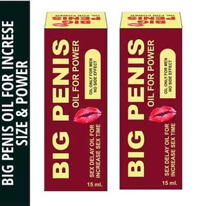 Big Penish Oil for Increase Size Power Sex Timing Pleasure Pack of 2 Organic - Picture 1 of 2